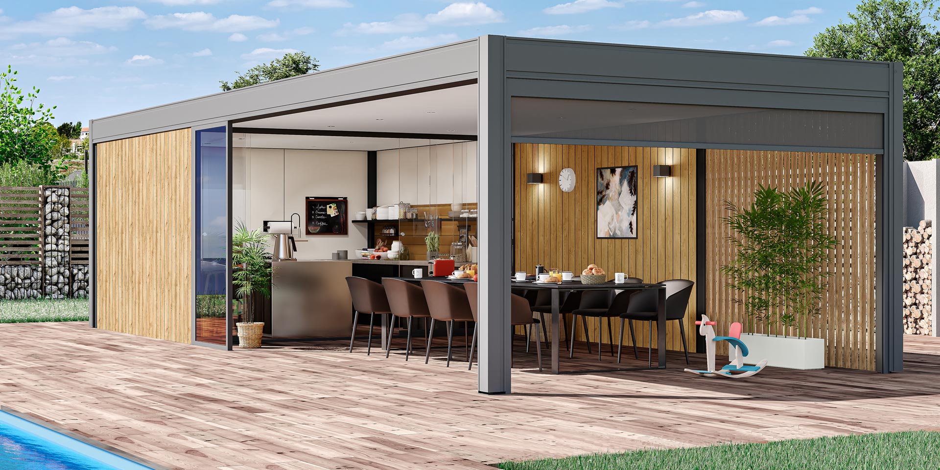 Garden Room Pool House Bar